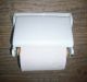 Antiker Wc - Rollenhalter Art Deco Gusseisen Email / Toilettenpapierhalter Original, vor 1960 gefertigt Bild 2