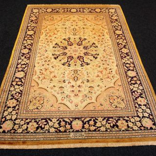 Orient Teppich Seide 160 X 104 Cm Seidenteppich Perserteppich Silk Carpet Rug Bild