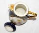 Lindner Prunk - Kaffee - Kanne 422 Kobalt Ätzgold Blumen - Bukett 1150/3 7960 Nach Marke & Herkunft Bild 6