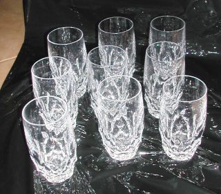 9 Kleine Bleikristall Gläser,  Klassischer Schliff Bild