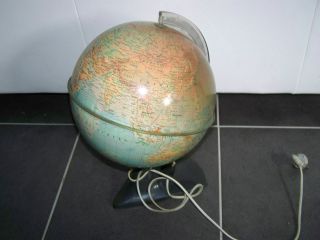 Älterer Globus Mit Beleuchtung,  Dachbodenfund Bild