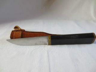Puukko Tapio Wirkkala Hackmann Finnland Messer Finland Knife With Leather Sheath Bild