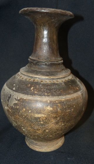 Kambodscha - KÖnigreich Der Khmer 12 - 13 Jh.  Grosse Vase 33 Cm - Auktionshaus Bild