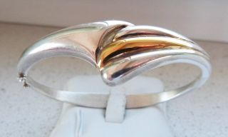 Art Deco 925er Silber 585 Gold Armreifen Armspange Quinn Franz Scheuerle Fs Top Bild