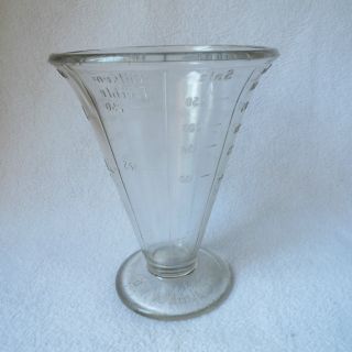 Alter Wilmking Gwg Glas - Messbecher Pressglas Glasmessbecher Glas 250ml Top D.  R.  P Bild