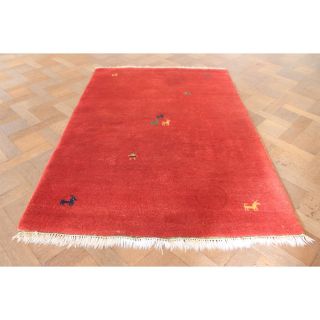Wunderschöner Handgeknüpfter Orient Teppich Gabbeh Carpet Tappeto Rug 180x120cm Bild