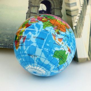 1 Stück Erde Weltkugel Globus Weltkarte Weicher Entspannung Schaumstoffball Bild