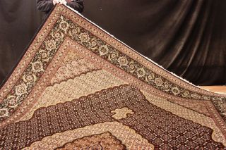 Königlicher Mahi Korkwolle M.  Seide 350x250cm  Orient Teppich Rug Bild