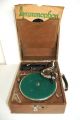 Altes Koffergrammophon Grammophon Thorens Mechanischer Plattenspieler Um 1925 Antike Bild 4