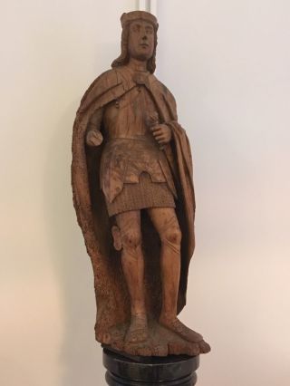 Alsolute Sensation Gotik Gotische Ritter Figur Um 1300 - 1400 Ad 110 Cm Bild