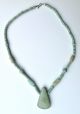 - Ancient Precolumbian Jadeite Necklace W Axe Pendant,  Costa Rica Internationale Antiq. & Kunst Bild 1
