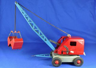 Blechspielzeug / Tin Toy Gama 280 Kran Anhänger / Crane Trailer,  1960 - Er / - Ies Bild