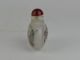 Collectible Exquisite Decoration Old Glass Handwork Painting Bird Snuff Bottle Antike Bild 1