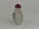 Collectible Exquisite Decoration Old Glass Handwork Painting Bird Snuff Bottle Antike Bild 3