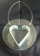 Vase Designer Glasvase Herz Rund AufhÄngbar Glas Metall 15,  5 X 4 Cm Ovp Kristall Bild 1