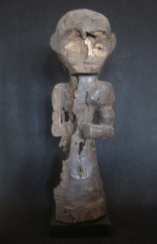 Alt Fang Figur Gabon Mit Sockel Geschnitzt Angestammt Hand Arbeit Vorfahr Kunst. Bild