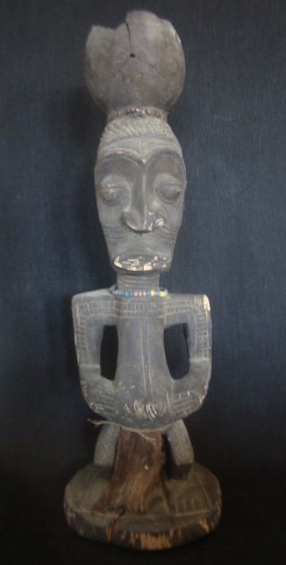 Interessant Yaka Figur D.  R.  C.  Angola Hand Arbeit Stammes - Kunst Angestammt Holz Bild