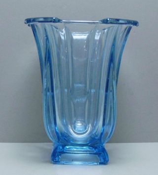 Jugendstil Vase Tischvase Pokal Hellblau 16 Cm /r4/2 Bild