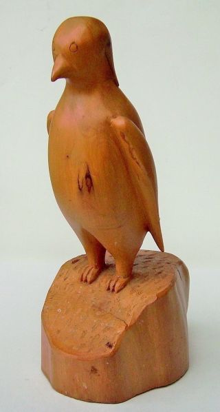 Holzfigur Vogel Ca 21,  5 Cm Hoch Bild