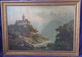Alte Meister - Landschaft Mit Burg - Bild