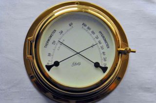 Schiffs Thermometer Hygrometer Schatz Messing Maritime Schiff Nautika Bild