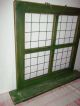 Uraltes Sprossenfenster - Holzfenster Mit Gitter - Metall - Deko Top Original, vor 1960 gefertigt Bild 3