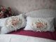 Eine 4 - Teilige BettwÄsche Rosenmedaillon Shabby Chic Vintage Landhaus Weißwäsche Bild 1