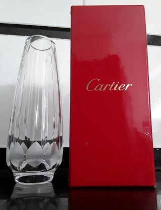 Cartier Vase Kristall Mit Box Cristal Bild