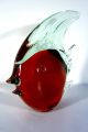 Murano Fisch Figur 12 Cm Rot Schwarz Klar Glasfigur Dekoratives Sammlerstück Glas & Kristall Bild 1