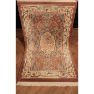 Edeler Handgeknüpfter Orient Teppich China Art Deco Old Carpet Tappeto 170x95cm Bild