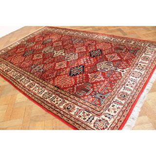 Schöner Handgeknüpfter Orient Blumen Teppich Saruqh Nain Rug Carpet 300x195cm Bild