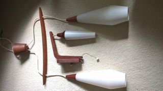 60er 70er Deckenleuchte Lampe Mid Century Pendelampe Wandlampe Bild