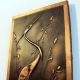 Kupfer Relief Reiher Wandbild 50er Jahre Mid Century Modern Wall Relief 1950s 1950-1959 Bild 1