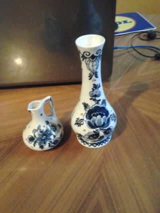 Delfts,  Keramik Holland Handgemalt Blau Mit Stempel Bild