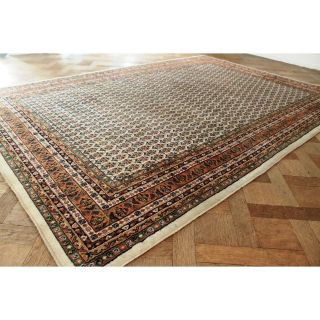 Edel Handgeknüpfter Orient Palast Teppich Blumen Kum Carpet Rug Tapis 300x205cm Bild
