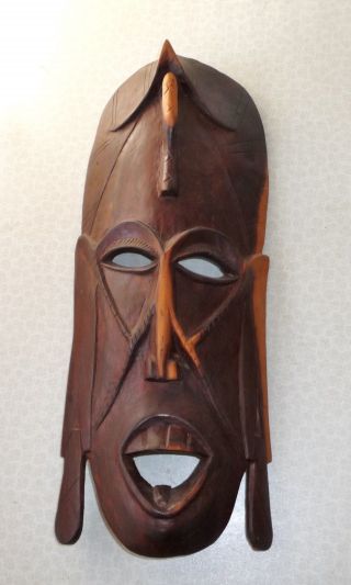 Große Maske Wandmaske Wandrelief Afrika - Holz - 50 X 20 X 9 Cm Bild