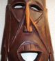 Große Maske Wandmaske Wandrelief Afrika - Holz - 50 X 20 X 9 Cm Entstehungszeit nach 1945 Bild 4