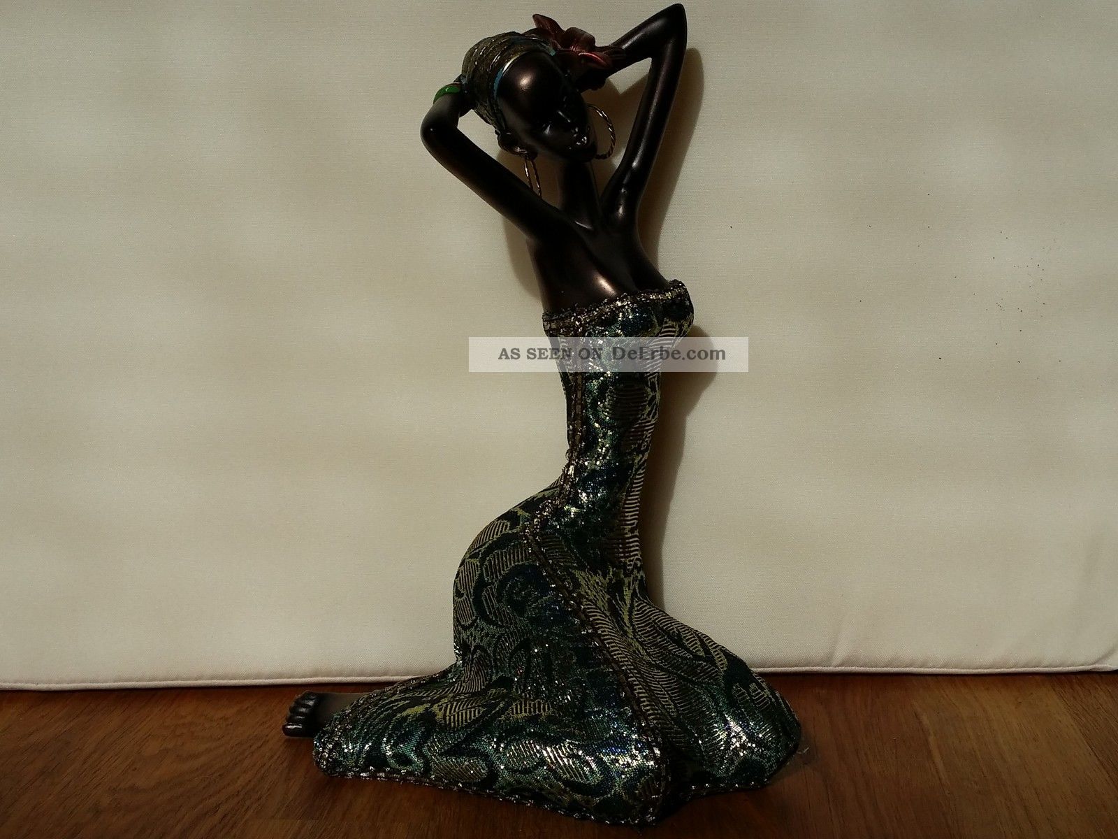 Afrikanische Frau Sitzend Deko Figur Afrikanerin Afrika Massai Zulu Skulptur Entstehungszeit nach 1945 Bild