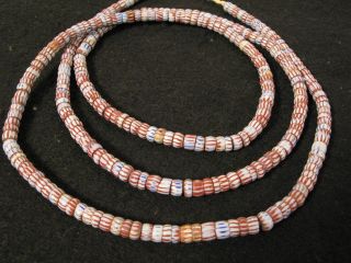 Kleine Alte Awale Chevron Handelsperlen 5mm Old Venetian Trade Beads Afrozip Bild
