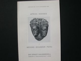 Hauswedell 1969 / Tribal Art / Afrika Südsee Mexiko Ecuador Peru / Masken Bild