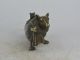 Old Exquisite China Copper Carving Mouse Carrying Gold Bag Statue Antike Bild 3