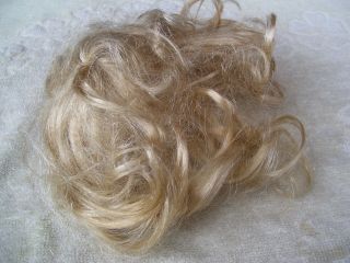 Alte Puppenteile Hellblonde Locken Haar Perücke Vintage Doll Hair Wig 30 Cm Girl Bild