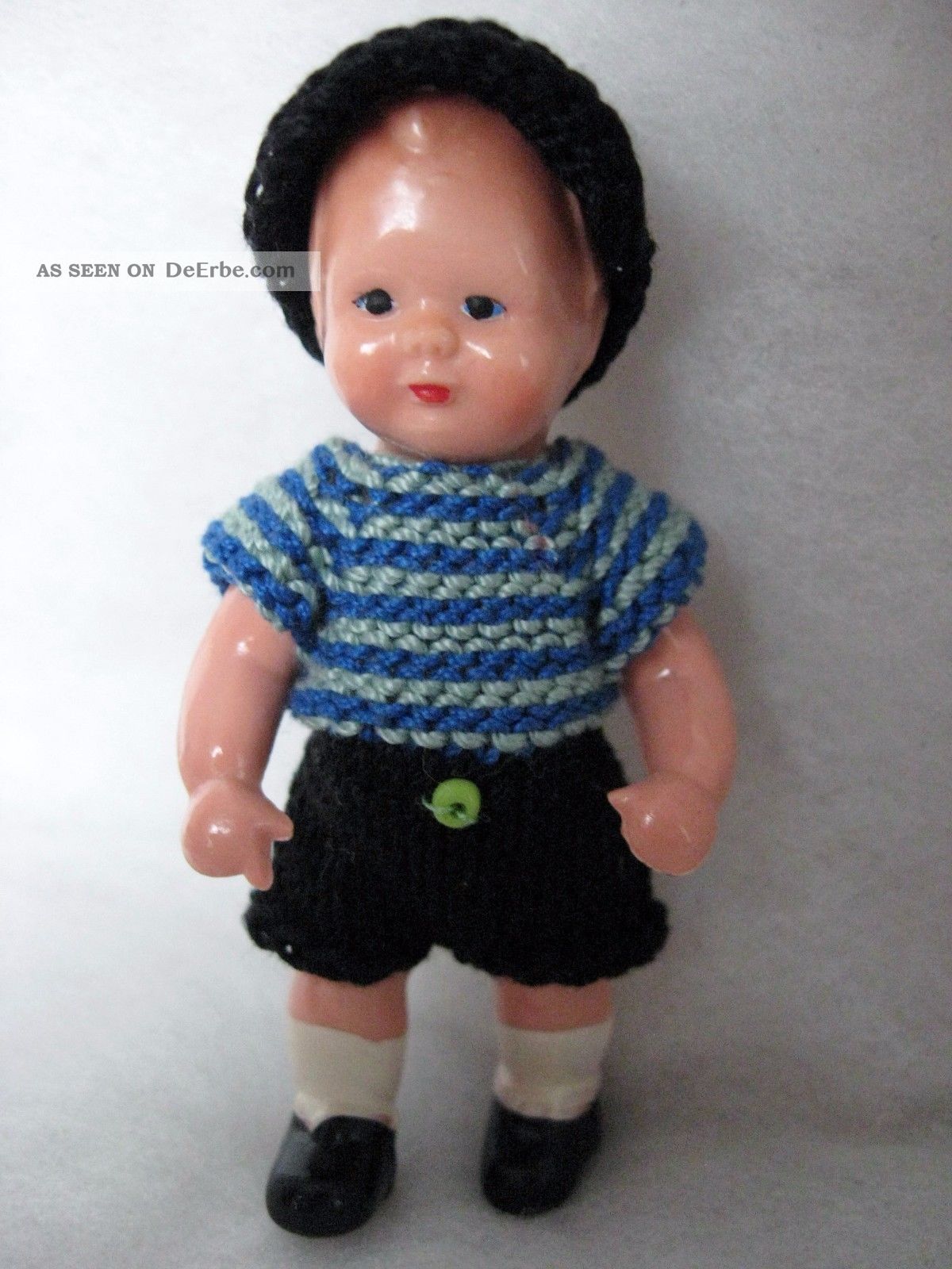 Puppenstube - Puppe - Edi - Püppchen 7,  5 Cm Groß Nostalgieware, nach 1970 Bild