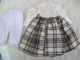 Alte Puppenkleidung Wooly Skirt Top Dress Outfit Vintage Doll Clothes 40 Cm Girl Original, gefertigt vor 1970 Bild 7