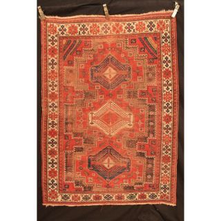 Antiker Handgeknüpfter Orient Sammler Teppich Kazak Shirvan Kasak Carpet Antique Bild