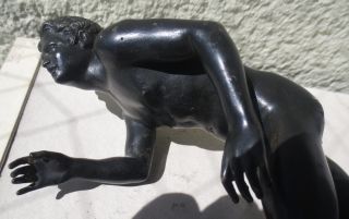 Tolle Alte Bronze: Athlet,  Nackter Jüngling,  Grand Tour,  Neapel Um1850 Bild