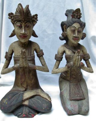 Old Bali Figur Dewi Und Dawa,  Bali,  Indonesien,  Südostasien Bild