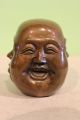 Hotai Buddha Kopf 4 Faces Figur Bronze Aus China Für Asien Liebhaber Entstehungszeit nach 1945 Bild 3