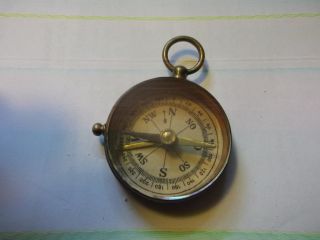 Alter Kompass Technik Messing Antik Bild