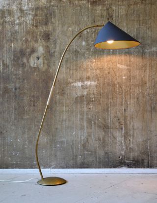 50er Stehlampe Midcentury 50s Floor Lamp Vintage 60er 60s Bild